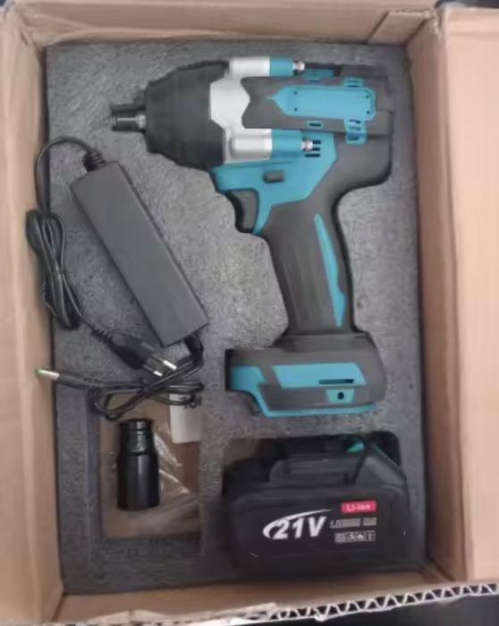 Chave de Impacto Sem Escovas 1800N.m para Bateria Makita 21V, Ferramen