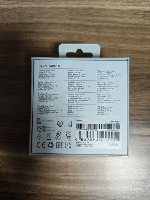 Redmi Watch 6. Obsidian Black.New.