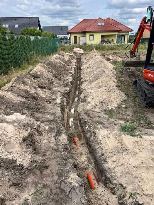Uslugi minikoparką | Przyłącza | Drenaże