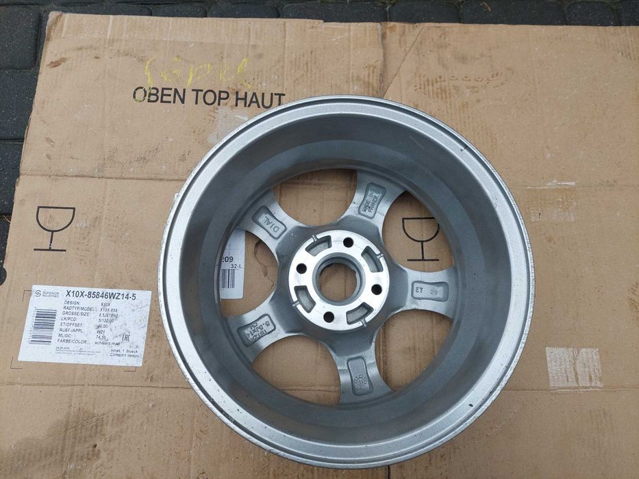 Felga Felgi Aluminiowe 14 RENAULT TWINGO CLIO 4X100 ET29