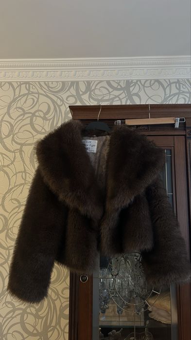 Шуба еко Коричнева