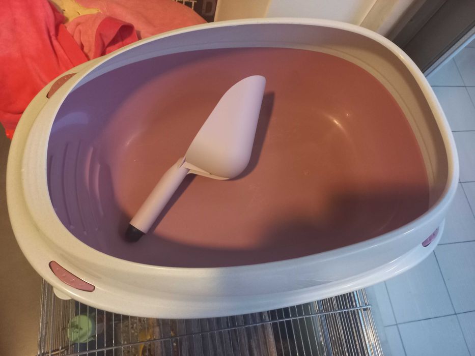 Caixa de areia para gato/a com pá