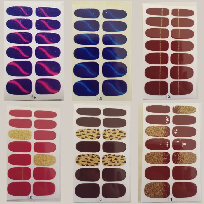 Verniz Unhas - Manicure - Auto-adesivo de Aplicação Rápida