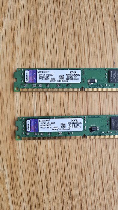 2x Kingston RAM 8GB DDR3 1333MHz
