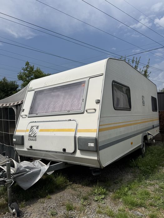 Караван:будинок на крлесах Knaus 4-5місний/причіп дача/кемпінг