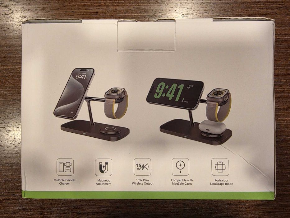 Carregador Sem Fios Wireless Magnético 3 em 1 (Samsung & Iphone)