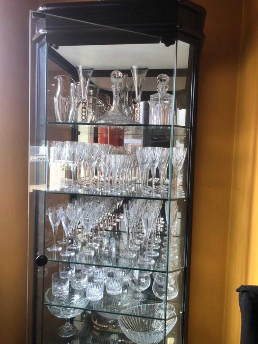 Serviço de cristal Atlantis como novo + Cristaleira