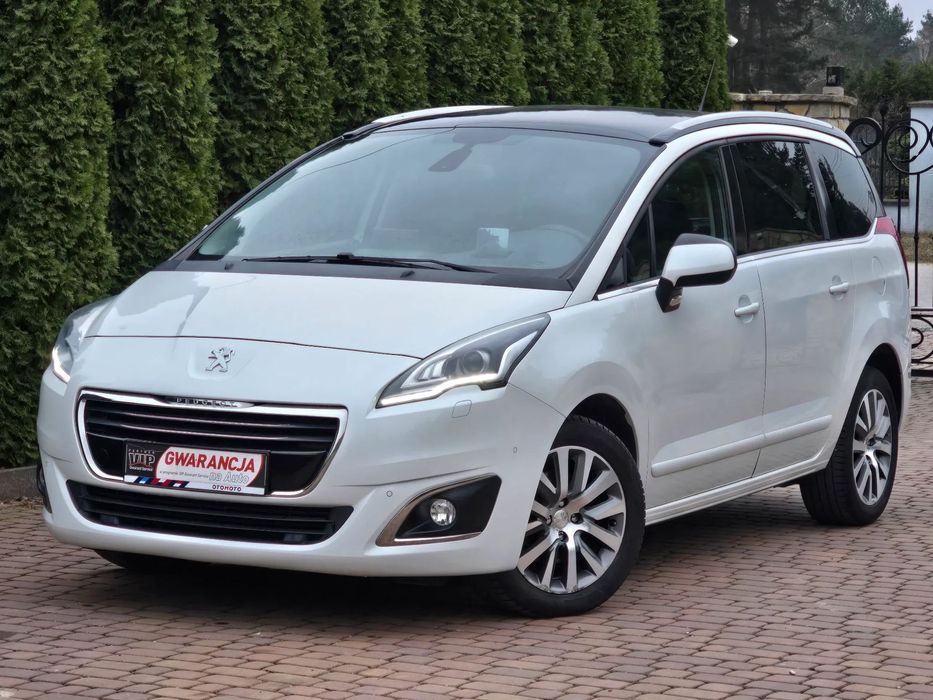 Peugeot 5008 1.6i_156KM_Panorama_Navi_Kamera_Alu 17"_HeadUp_Bi-Xenon_Perła_Gwarancj