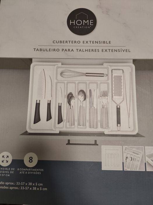 Organizador para gavetas de cozinha