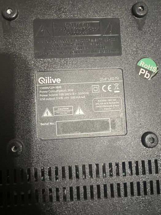 Televisão qilive para peças
