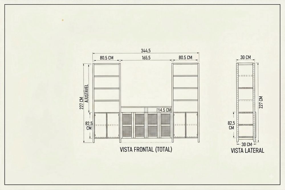 Móvel de sala IKEA personalizado – pintado à mão – peça única