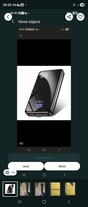 Nowy powerbank 20 000 mah