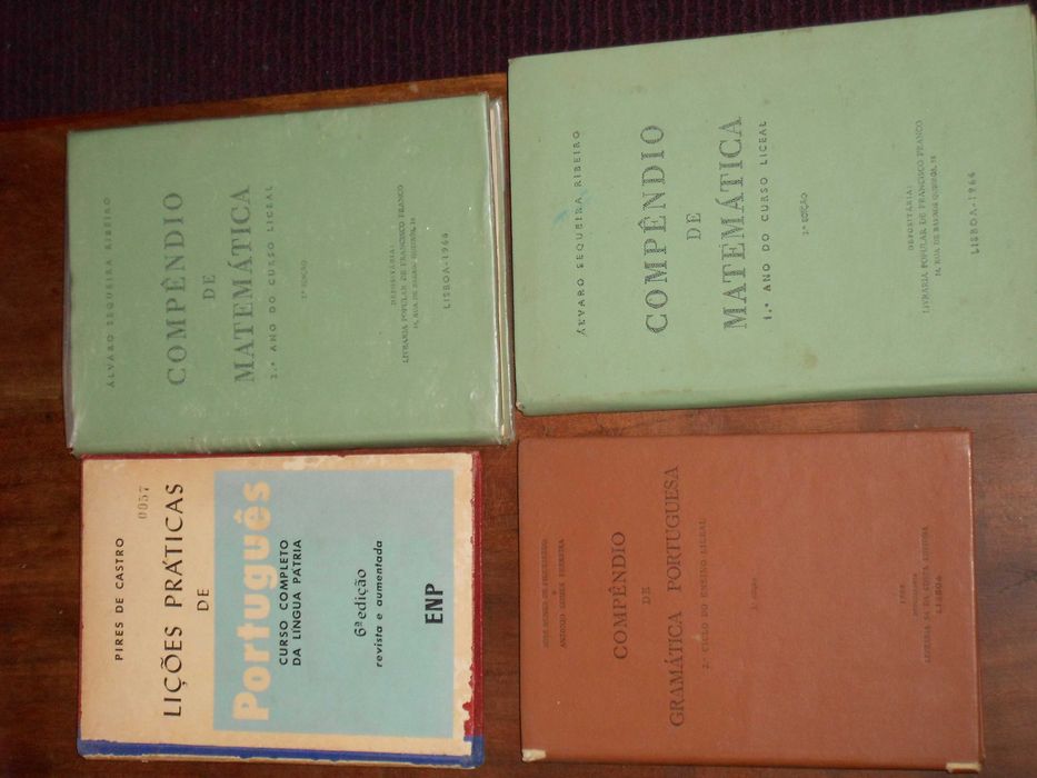 Compendios livros escolares antigos diversos varias epocas