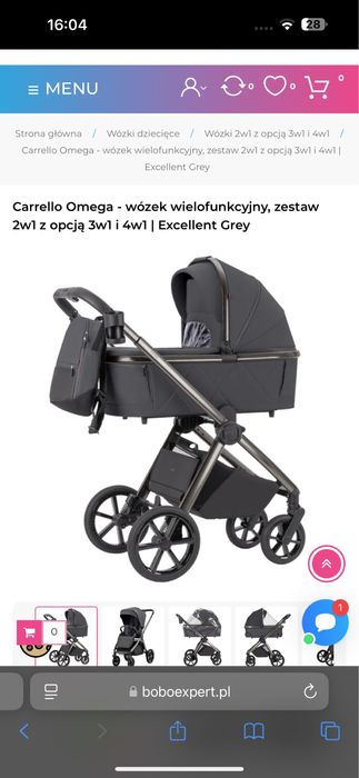 Wozek 2w1 Carrello Omega Plus