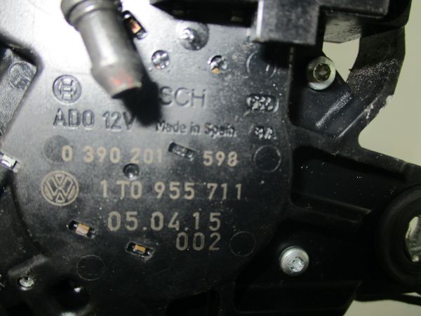 Motor limpa vidros trás VOLKSWAGEN Touran (1T)