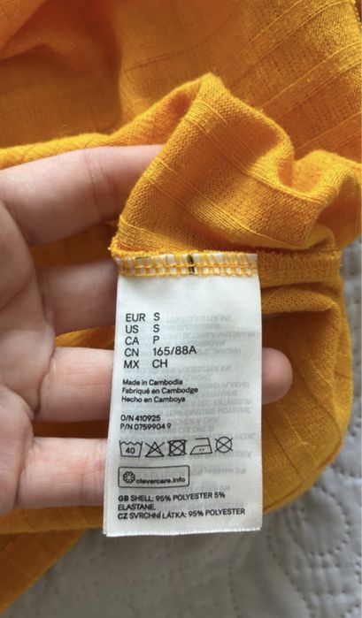 Musztardowy golf H&M S/36