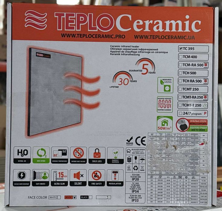 Обігрівач керамічний ТС 395
