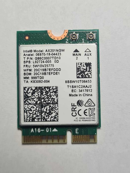 Karta Wifi Intel AX201NGW (Wi05)