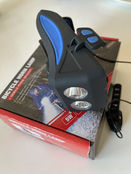 Lampa do roweru z uchwytem na telefon- nowa