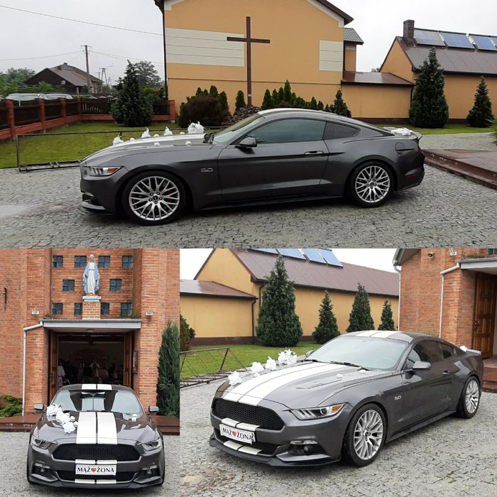 Auto do Ślubu Ford MUSTANG GT 5.0 V8 wynajem samochodu na wesele