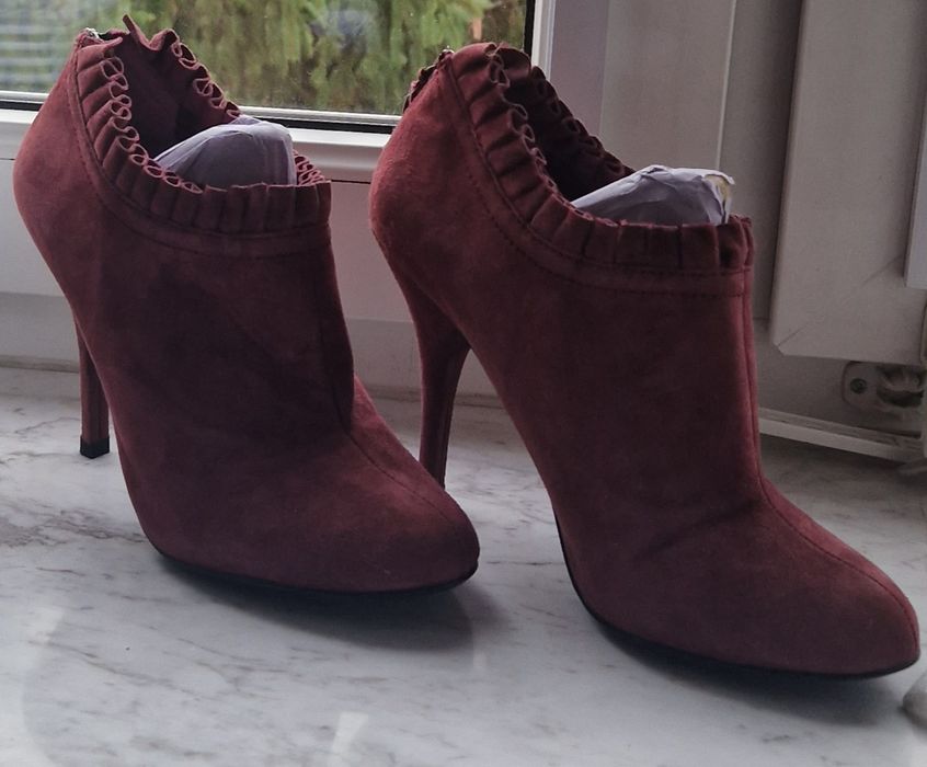 Botki ALDO r.40 w kolorze bordo