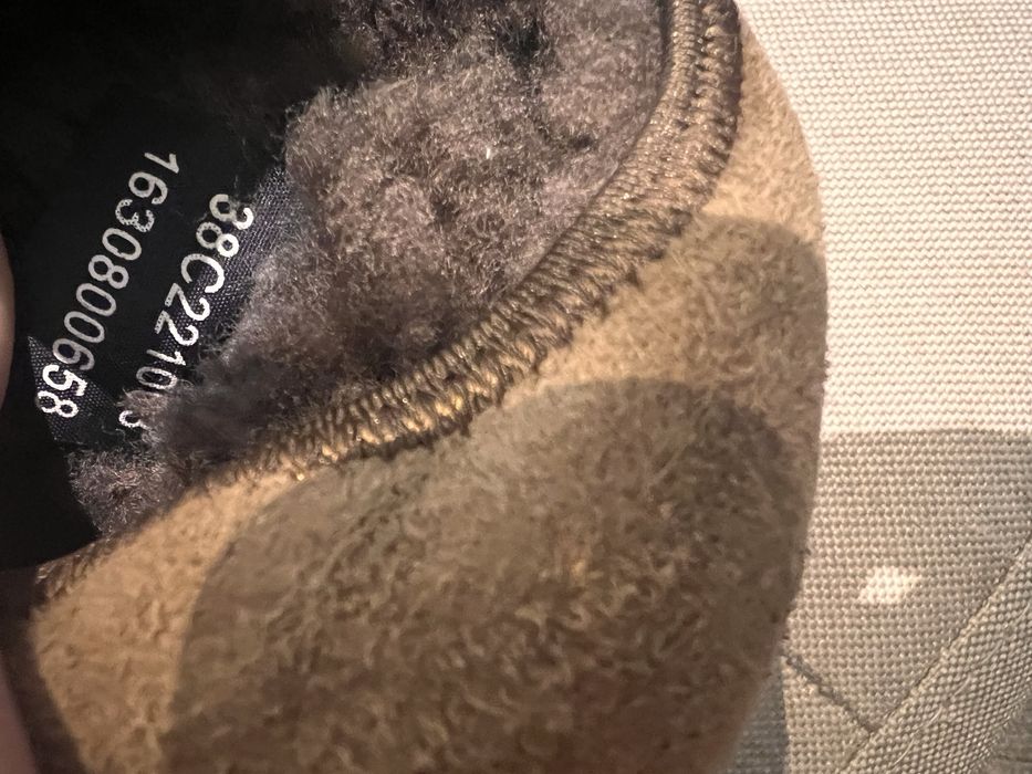 Ecco botki zimowe  38 ocieplane sniegowce beż rude zamszowe