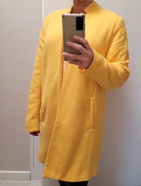 Żółty, wiosenny / przejściowy płaszcz, Only, XL (42)