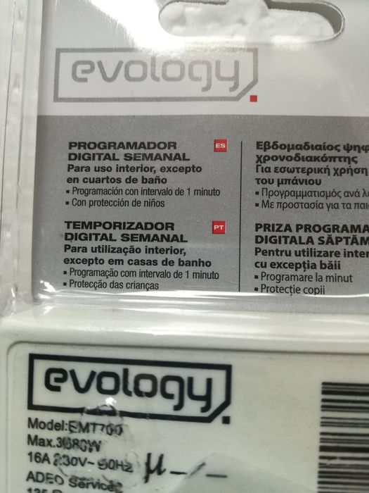 Temporizador Digital Semanal (Novo/Selado)