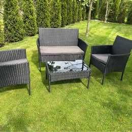 Meble na taras technorattan komplet 4 osobowy NOWE