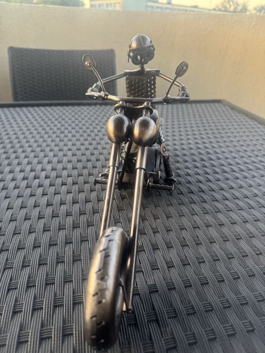 Metalowy MOTOCYKL w stylu retro