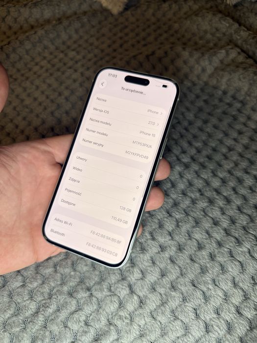 Iphone 15 zielony 86% kondycji