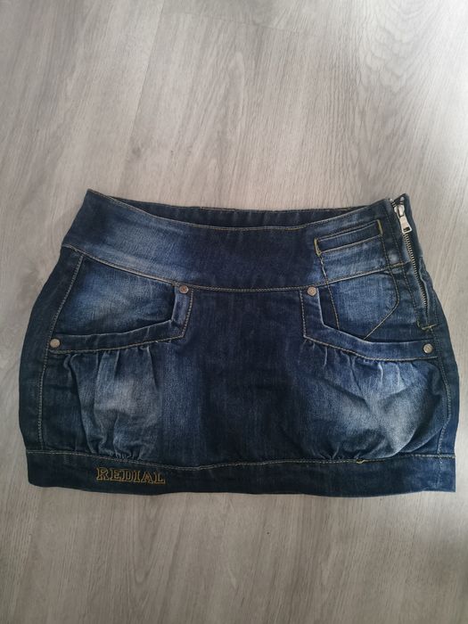 Dżinsowa mini spódniczka S
