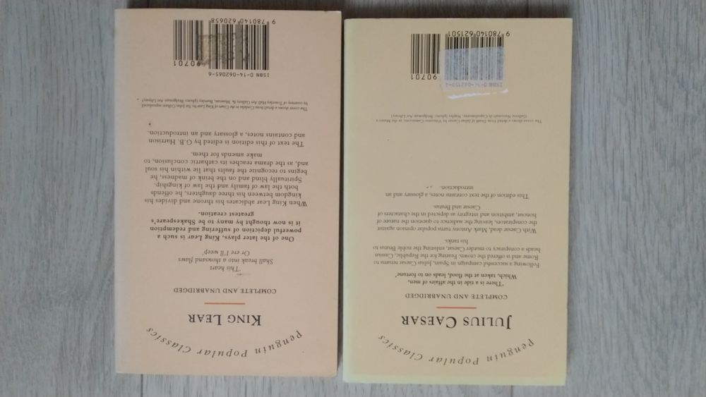 3 książki Szekspira w oryginale
