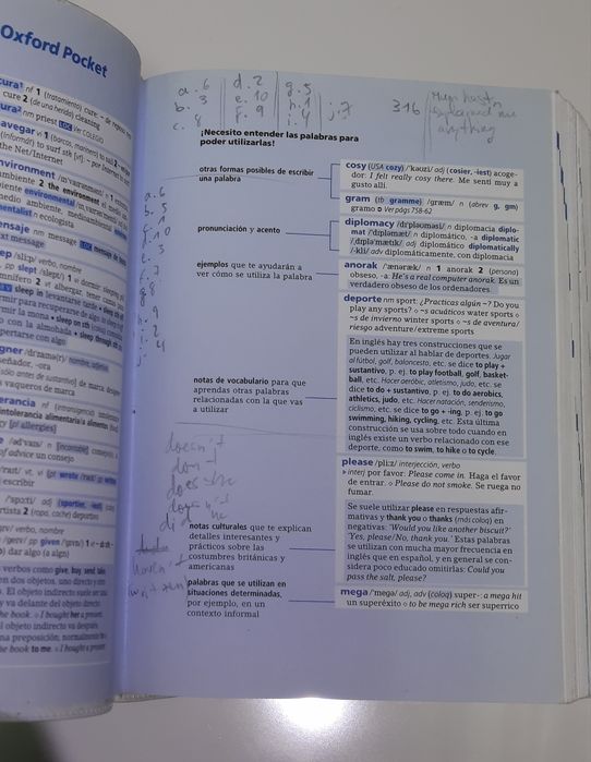 Diccionario Oxford Pocket para estudiantes de inglés