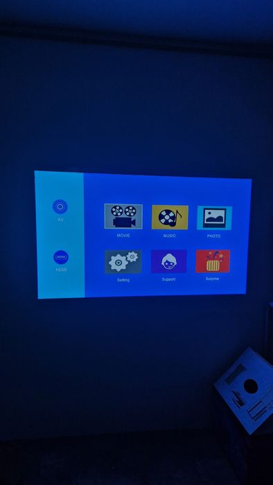 Projetor 1080p full HD 4K 200polegadas