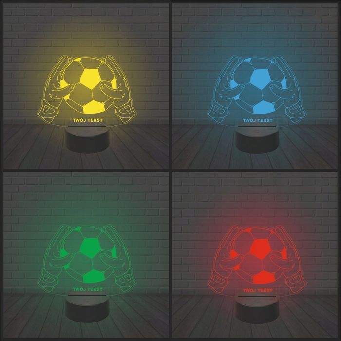 Lampka nocna piłka bramkarz prezent dla bramkarza