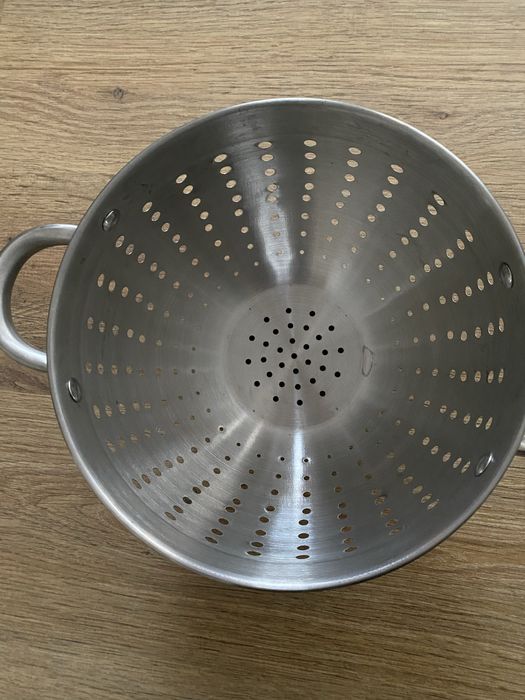 Duży durszlak stal nierdzewna