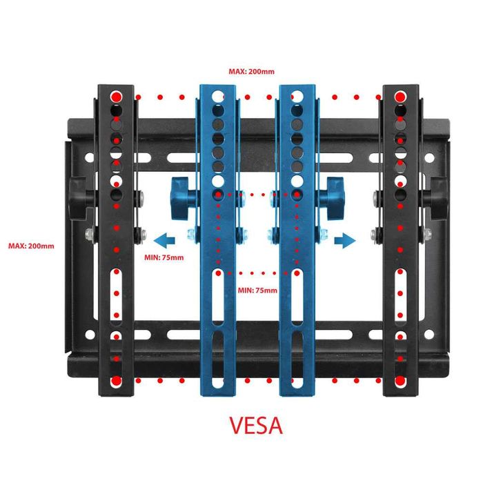 REGULOWANY UNIWERSALNY wieszak tv telewizor uchwyt 14-50cali