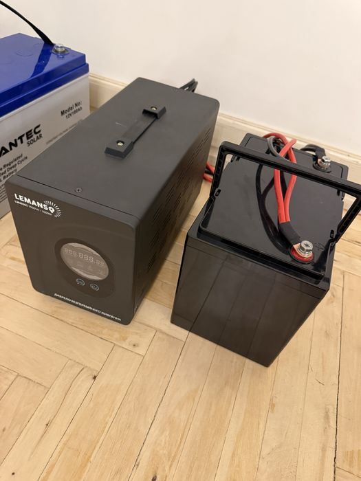 Безперебійник Lemanso 1500VA і LiFePo4 батарея ( залізофосфат)