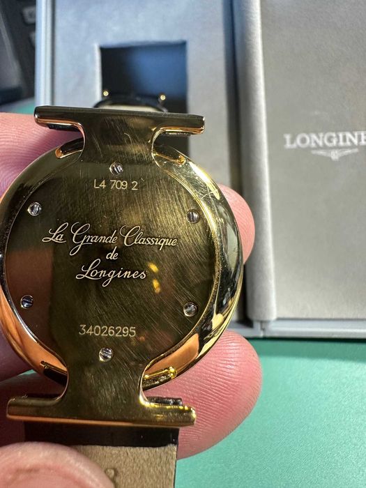 Longines Le Grande Classique Biała tarcza / Skóra Ø33mm nowy pasek
