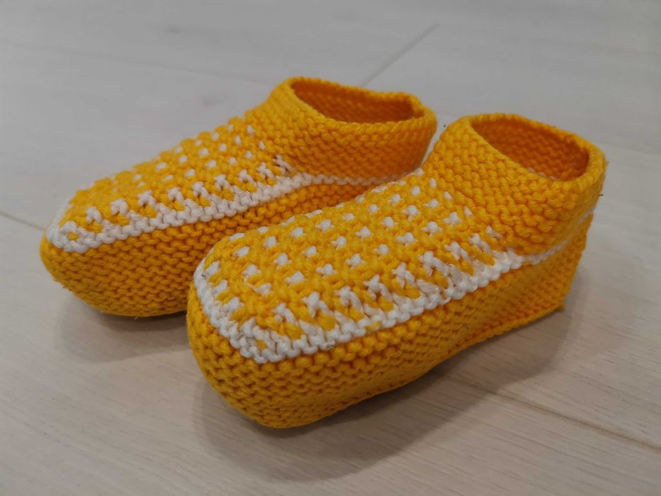 Домашние комнатные тапки, тапочки на ногу 12-13-14-15 см, вязаные