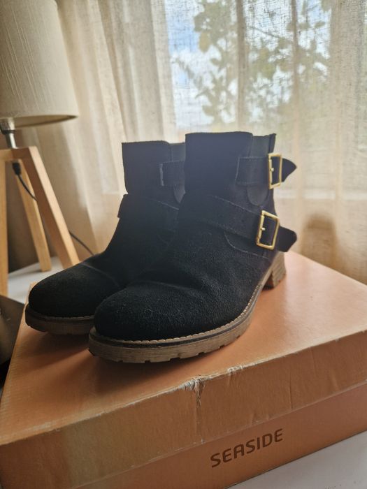 Botas camurça cor preto