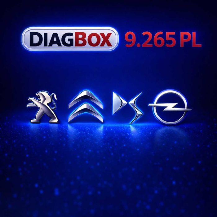 Diagbox PSA 9.265 PL lub 9.208 PL Kodowania Adaptacje Diagnoza