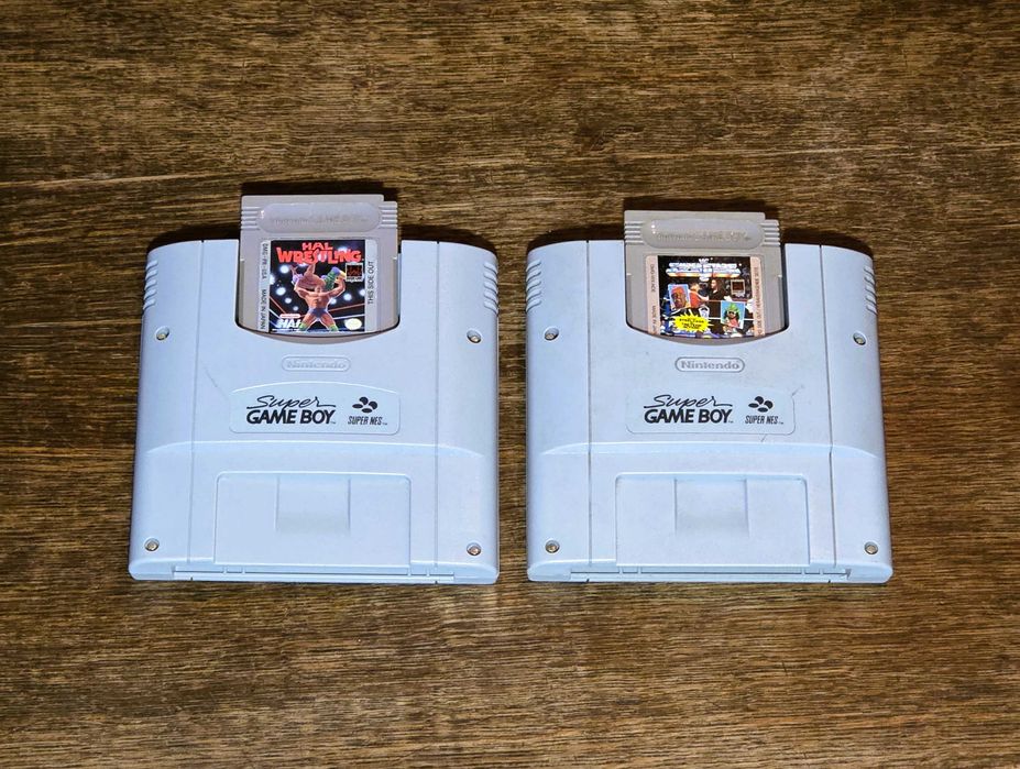 Super Game Boy (SNES PAL) + Gra: HAL Wrestling lub WCW Main Event