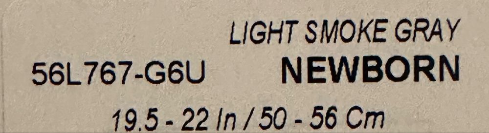 NIKE Tee Romper Body - kombinezon niemowlęcy szary 50/56