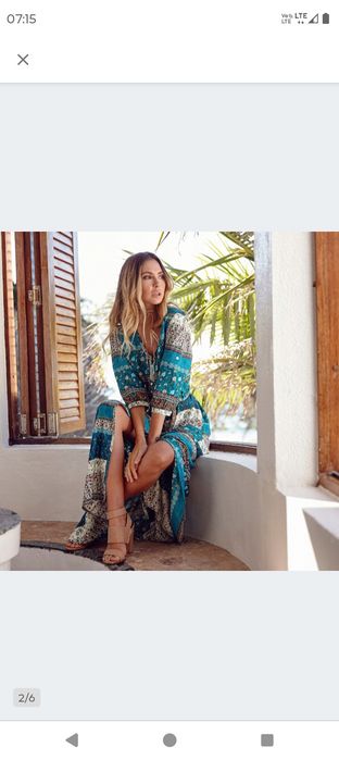 Sukienka Boho w fajne ciekawe wzory