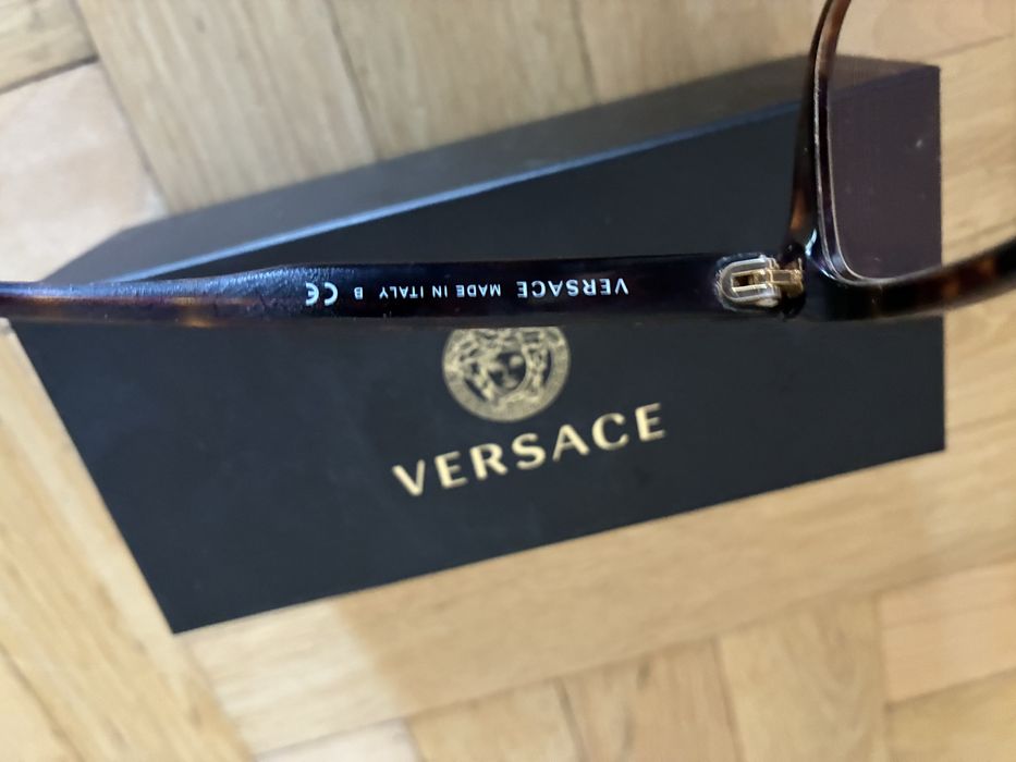 Okulary Versace kocie oczy brąz centki