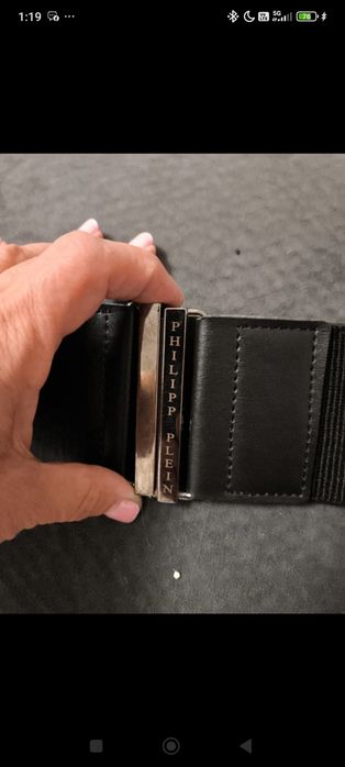 Pasek z szerokiej gumy Philipp Plein