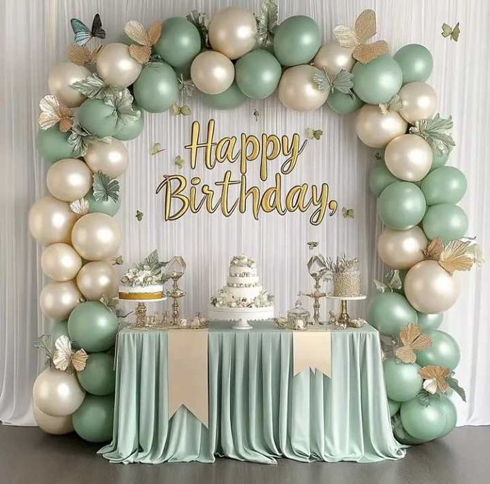 Латексні кульки, повітряні кульки сріблясті, фотозона з кульок