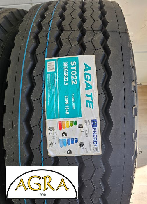 385/65r22.5 [880netto] AGATE VIETNAM 164K opona NACZEPA mocna
